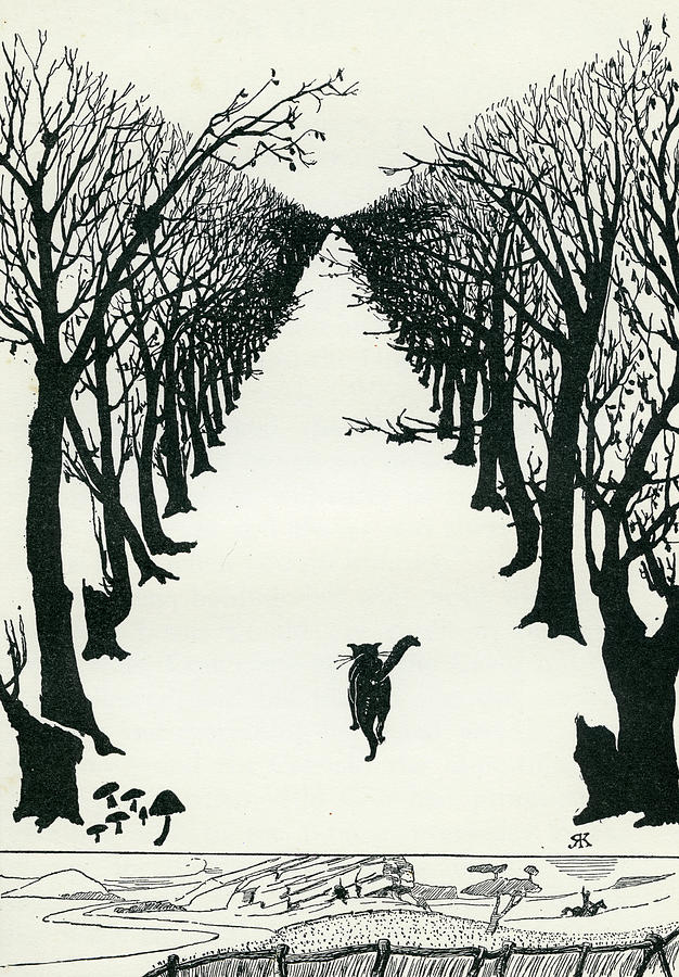 The Cat That Walked by Himself #2 Drawing by Rudyard Kipling