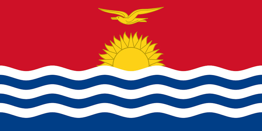 Kiribati Painting by Flags