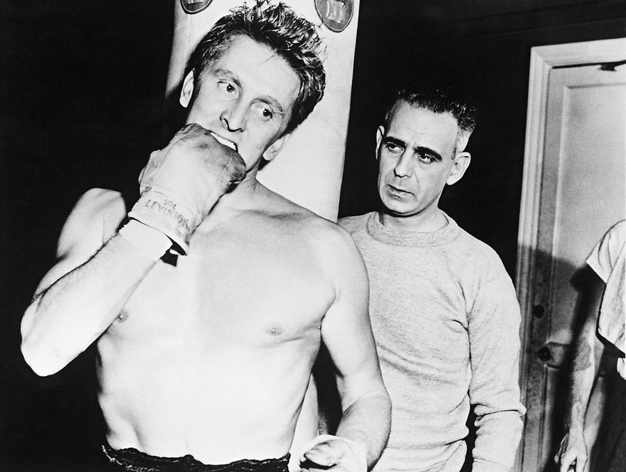 KIRK DOUGLAS and PAUL STEWART in CHAMPION -1949-. Photograph by Album
