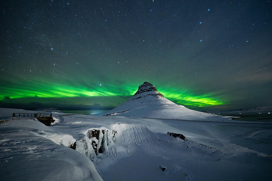 Kirkjufell Aurora Borealis 1 Photograph by Bjoern Alicke