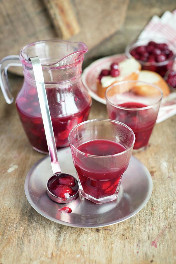 Kisiel traditional Russian Drink Made From Cherries, Sugar And Corn Starch Photograph by Irina Meliukh