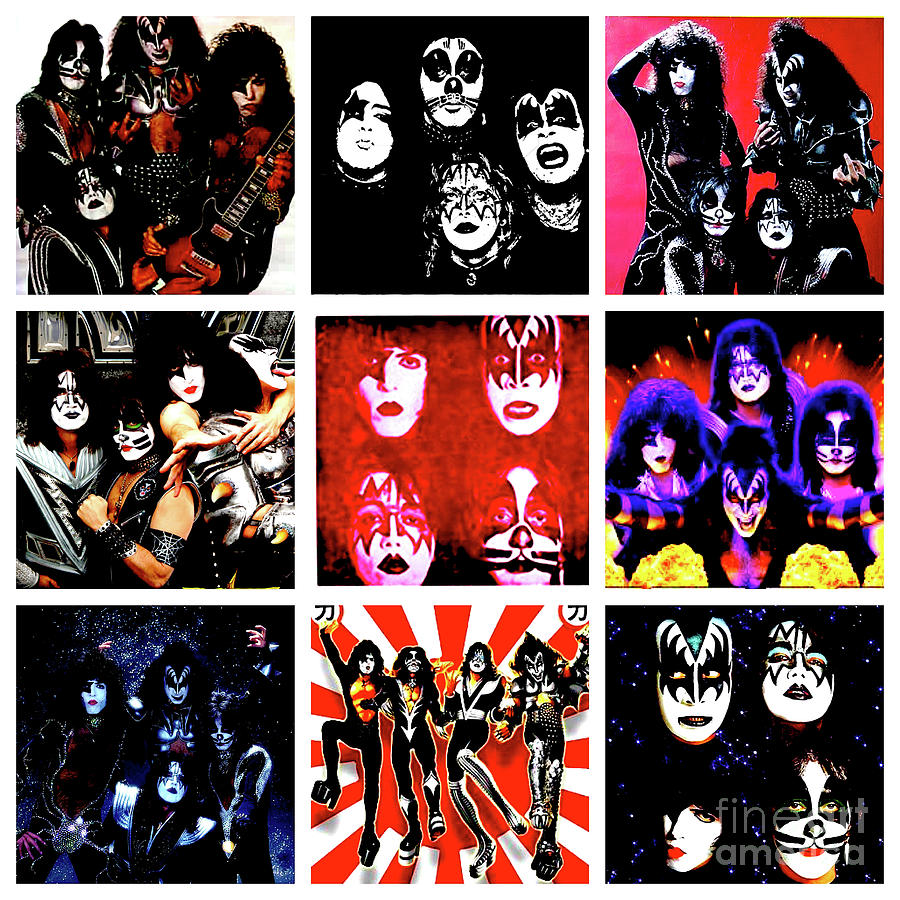 Kiss Collage Digital Art by Steven Parker