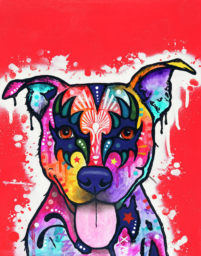 Animals Mixed Media - Kiss Dog by Dean Russo