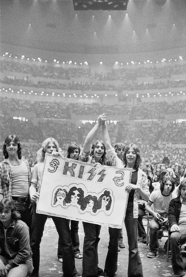 Kiss Fans In Detroit Photograph by Fin Costello