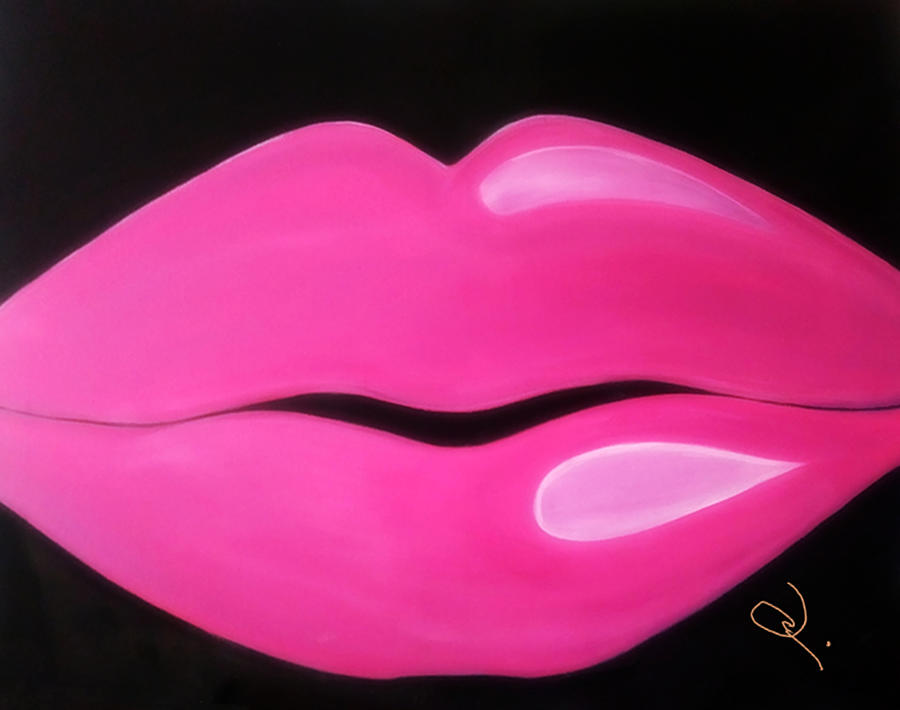 Magic Painting - Kiss Me Pink by Jai Adams