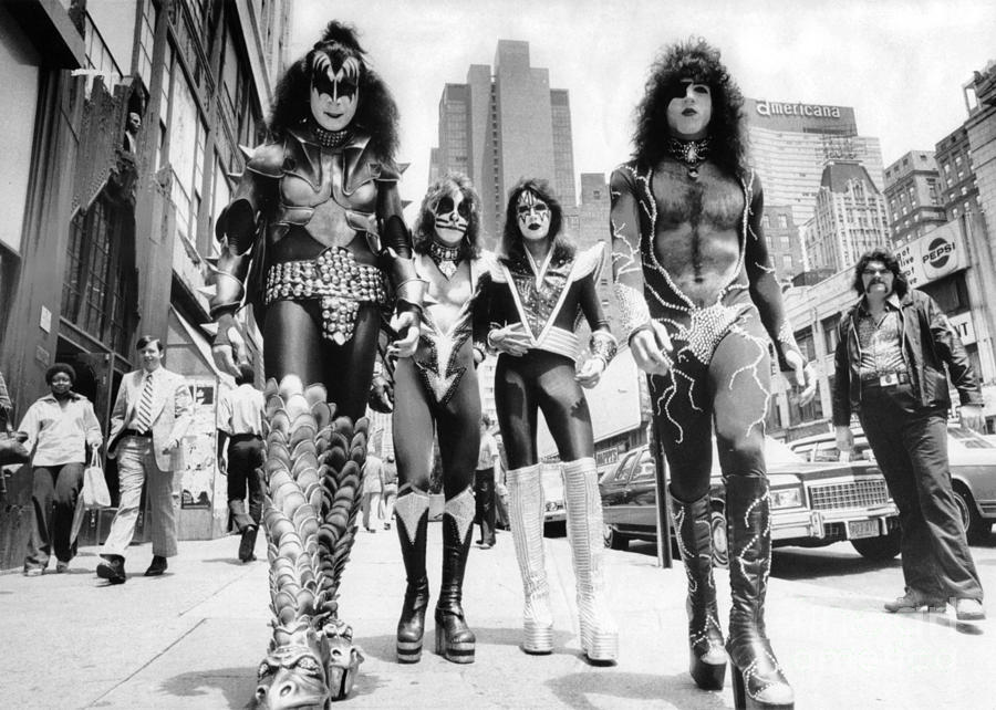 Kiss Rock Group Photograph by New York Daily News Archive
