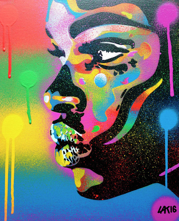 People Mixed Media - Kiss Series 2 Rainbow by Abstract Graffiti