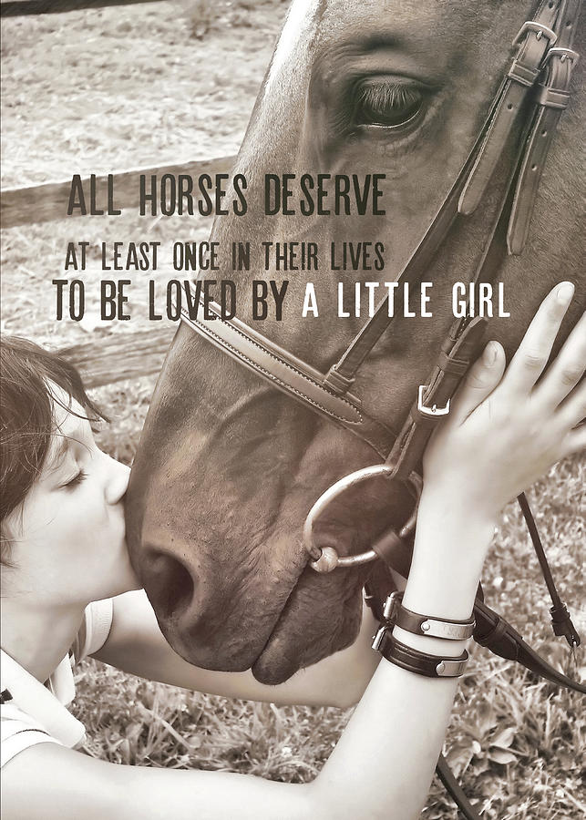 KISS YOU quote Photograph by Dressage Design