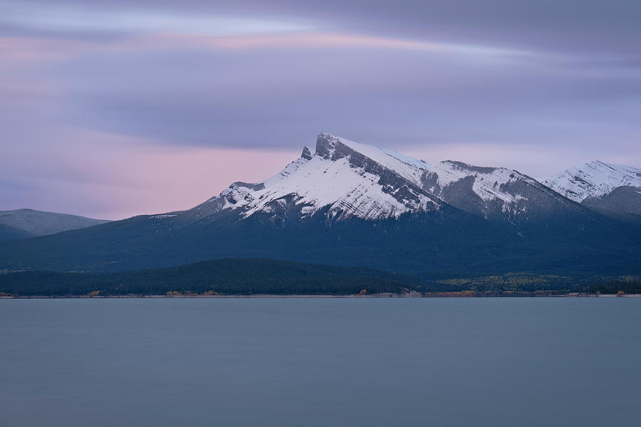 Kista Peak and Abraham Lake Photograph by Catherine Reading