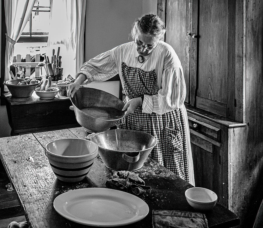 Woman Photograph - Kitchen Work by Andrew Beavis