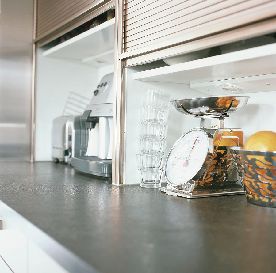 Kitchen Worktop With Kitchen Utensils Photograph by Luc Wauman