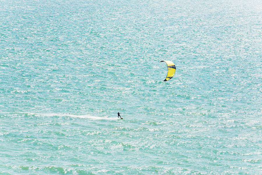 Image Digital Art - Kite Surfer by Andrew Lever Image Digital Art - Kite Surfer by Andrew Lever