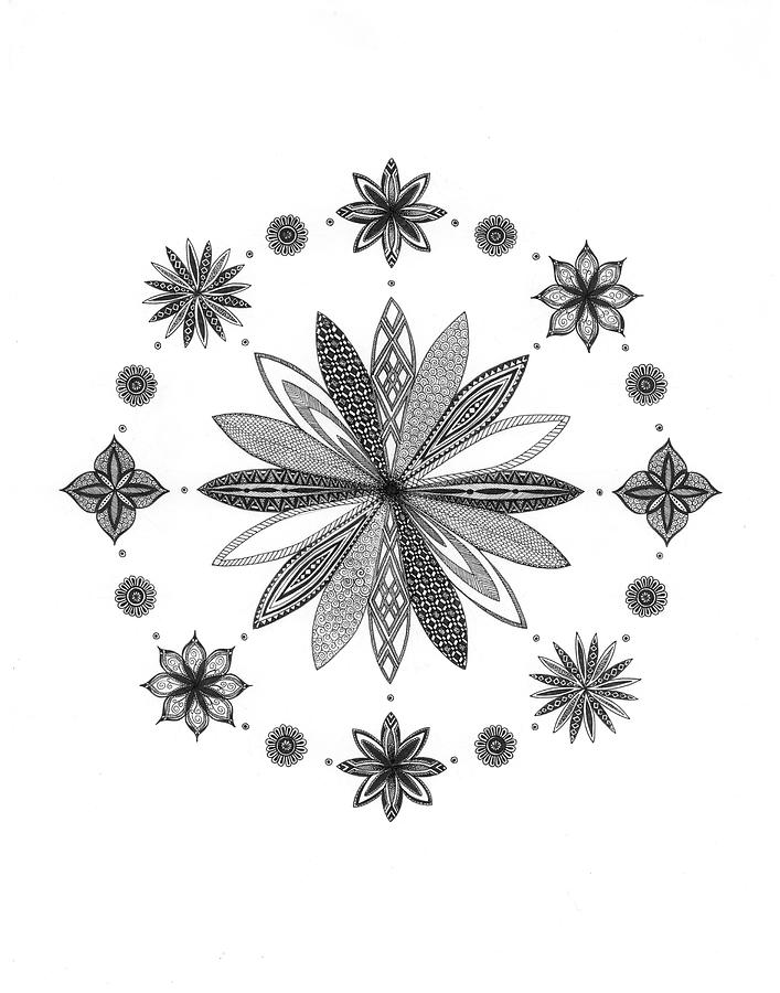 Flower Digital Art - Kitsilano Mandala by Nicky Kumar