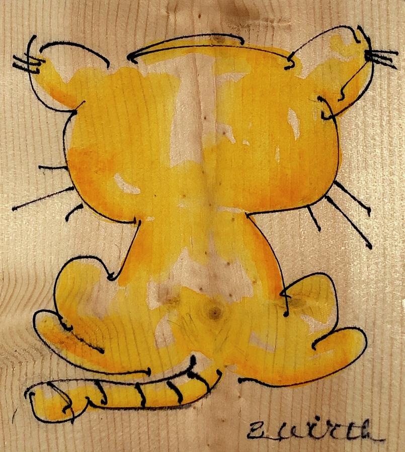 Kitty Attitude Painting by Barbara Wirth