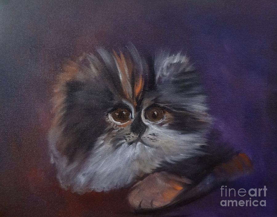 Kitty Painting by Jenny Lee