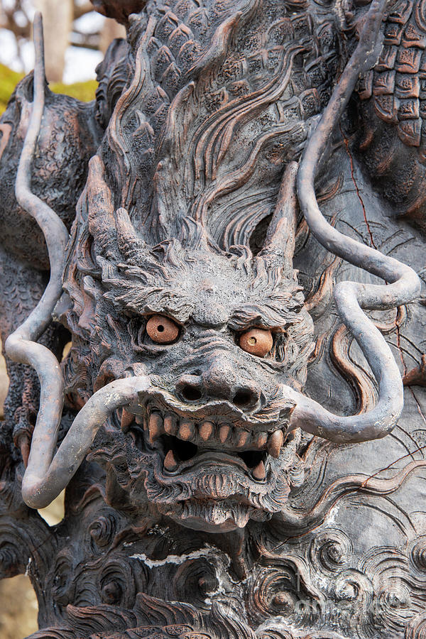 Dragon Photograph - Kiyomize-dera Temple Dragon Statue by Bob Phillips