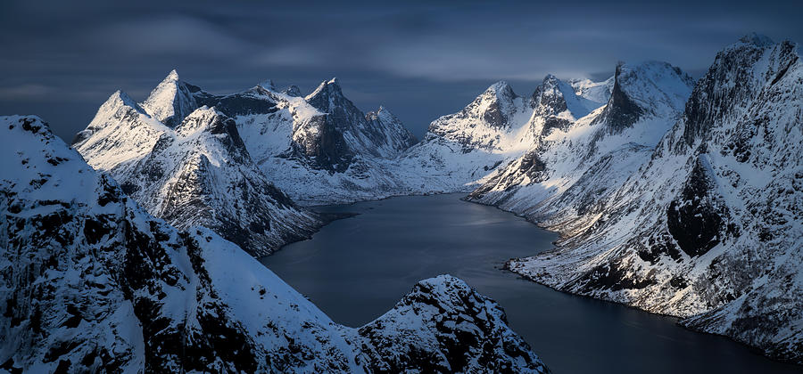 Winter Photograph - Kjerkfjorden by Wojciech Kruczynski