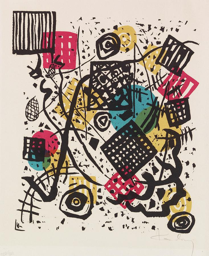 Abstract Painting - Kleine Welten V by Wassily Kandinsky