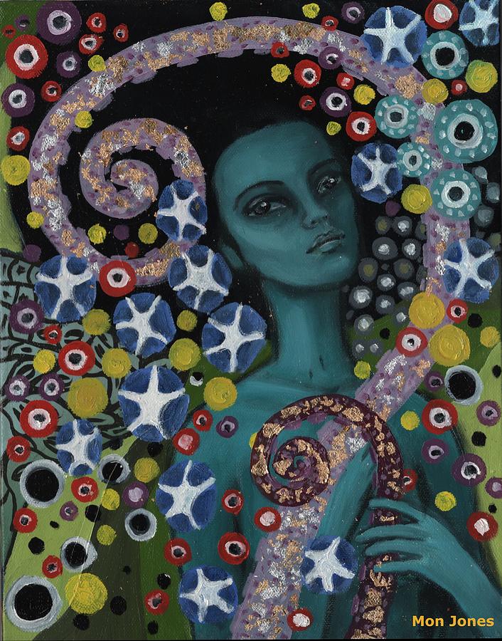 Klimt Mermaid in octopus arms Painting by Mon Jones - Pixels