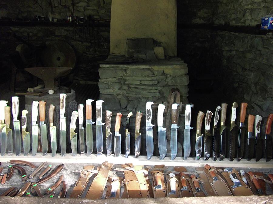 Knife shop in Bulgaria Photograph by Martin Smith
