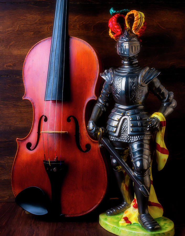 Knight And Violin Photograph by Garry Gay