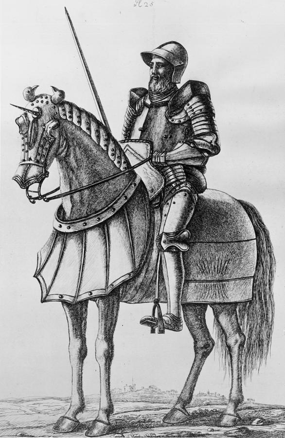 Knight In Armour Digital Art by Hulton Archive