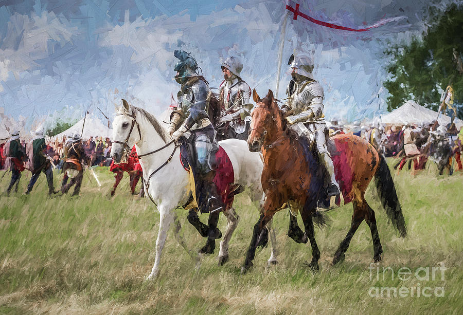 Knights On Horseback , Battle of Bosworth Photograph by Philip Preston