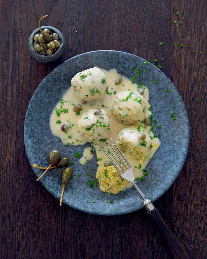 Knigsberg-style Dumplings With A Caper Sauce Photograph by Udo Einenkel