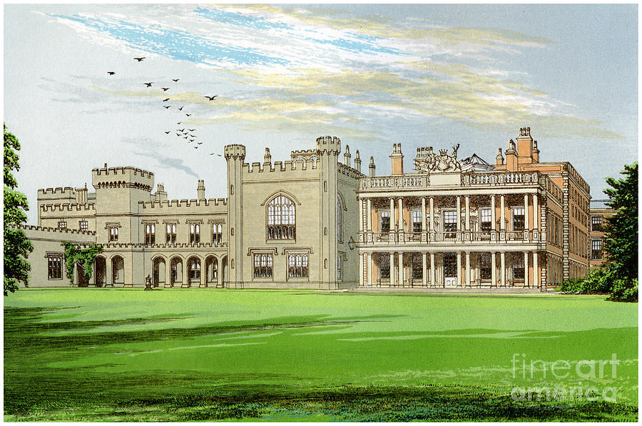 Knowsley Hall, Lancashire, Home Drawing by Print Collector