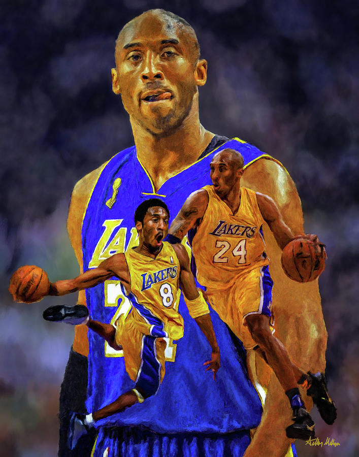 Kobe Bryant Photo Collage NBA Basketball Star Wallpaper Mural