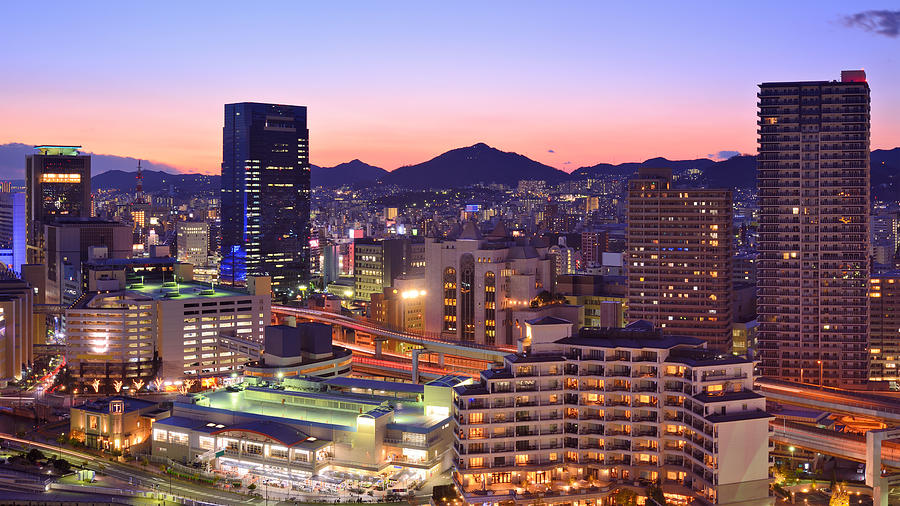 Kobe, Japan Downtown Cityscape Photograph by Sean Pavone - Fine Art America