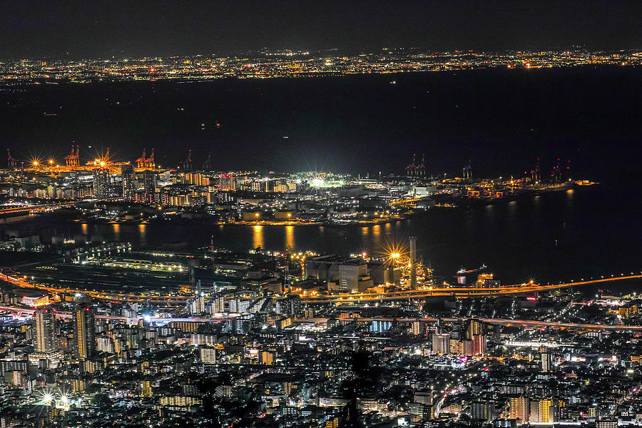 Kobe Night View Sparkling Photograph by I Love Photo And Apple.