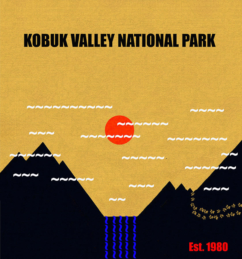 Kobuk Valley N. P. M series Mixed Media by David Lee Thompson