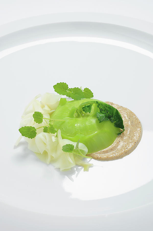 Kohlrabi Medley With A Tonic And Rice Vinegar Brine, Poppyseeds And Hysops Photograph by Torri Tre