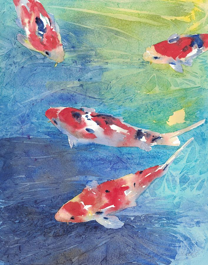 Koi Fish Painting by Hiroko Stumpf - Fine Art America