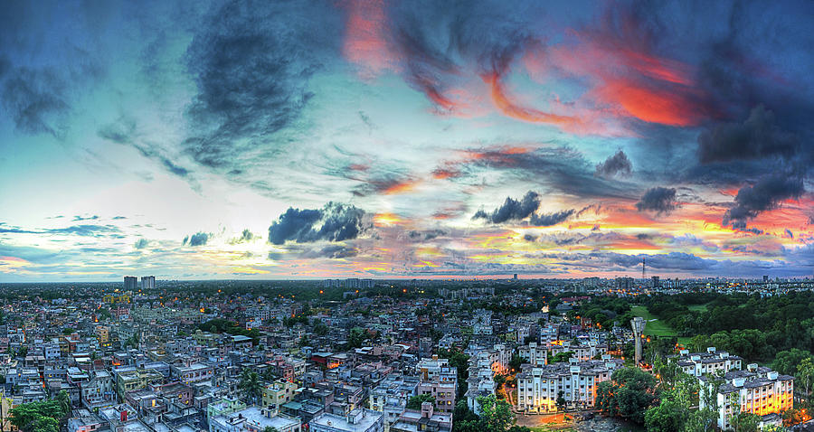Kolkata At Sunset Photograph by Photography By Shankhasd