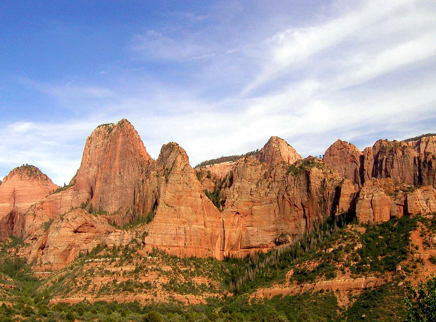 Kolob Canyons In Zion National Park Photograph by Gary Koutsoubis