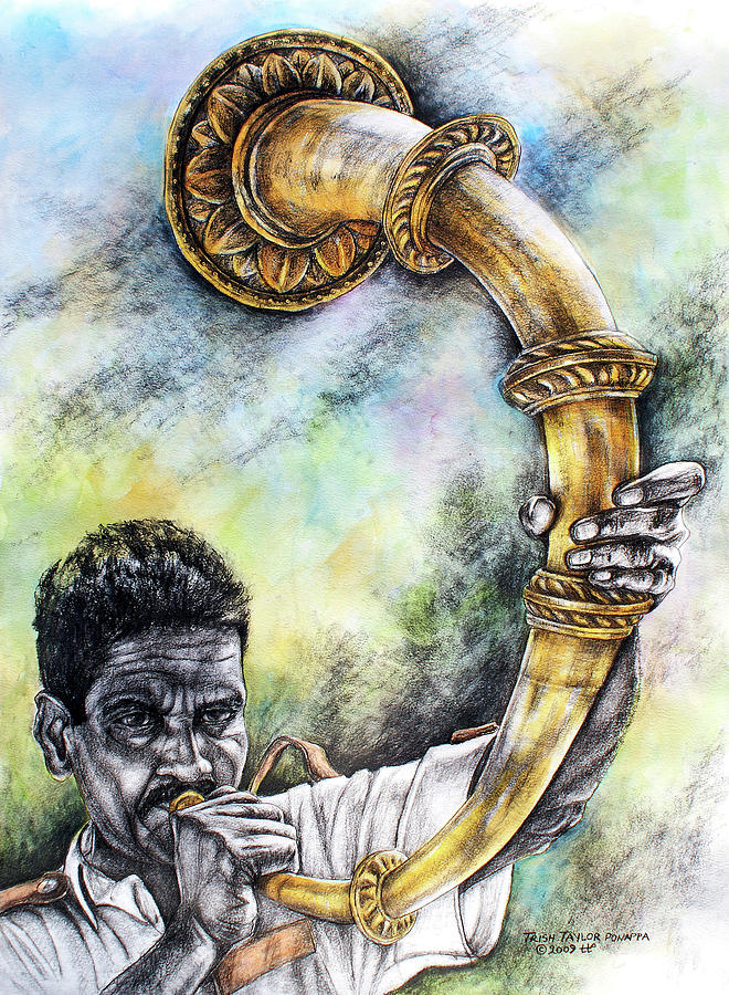 Kombu Player Painting by Trish Taylor Ponappa