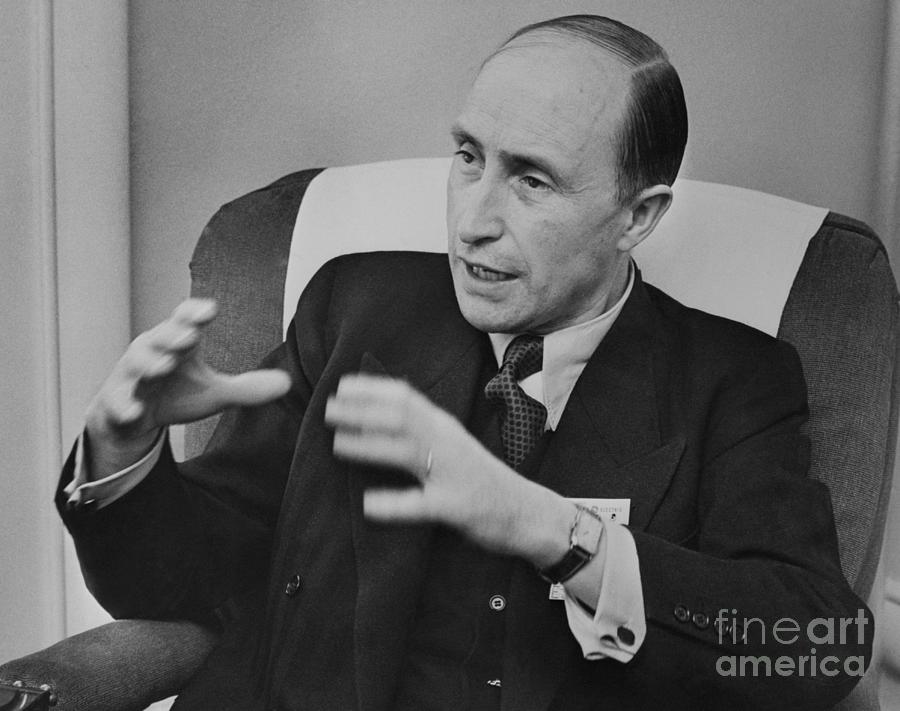Konrad Adenauer, Jr. Gesturing Photograph by Bettmann