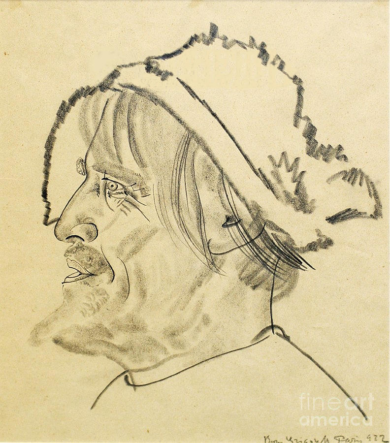 Konstantin Stanislavsky As Satin Drawing by Heritage Images