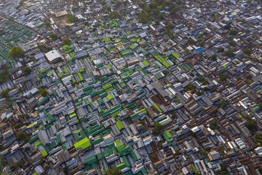 City Photograph - Korail, The Largest Slums In Bangladesh by Azim Khan Ronnie
