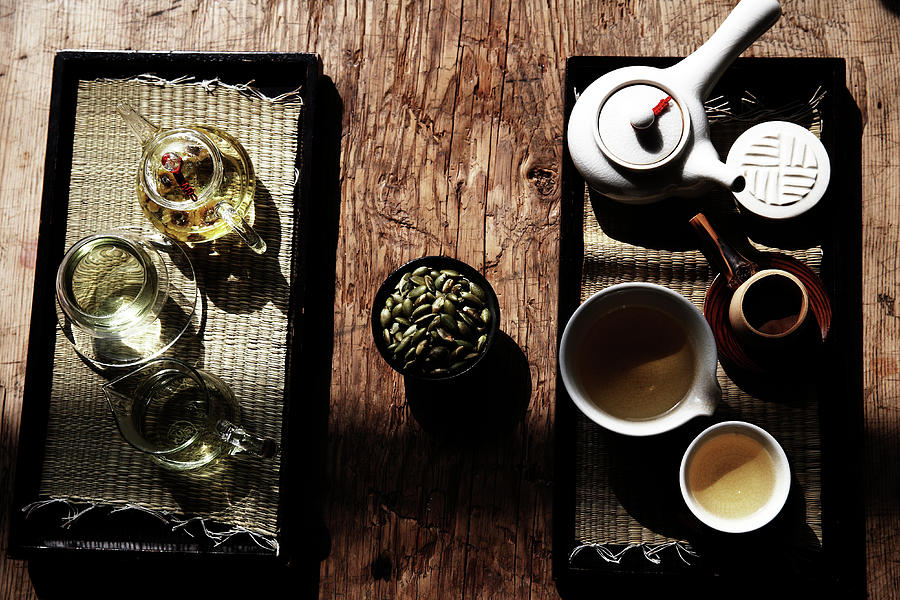 Korea Food,traditional Tea Set Photograph by Runphoto
