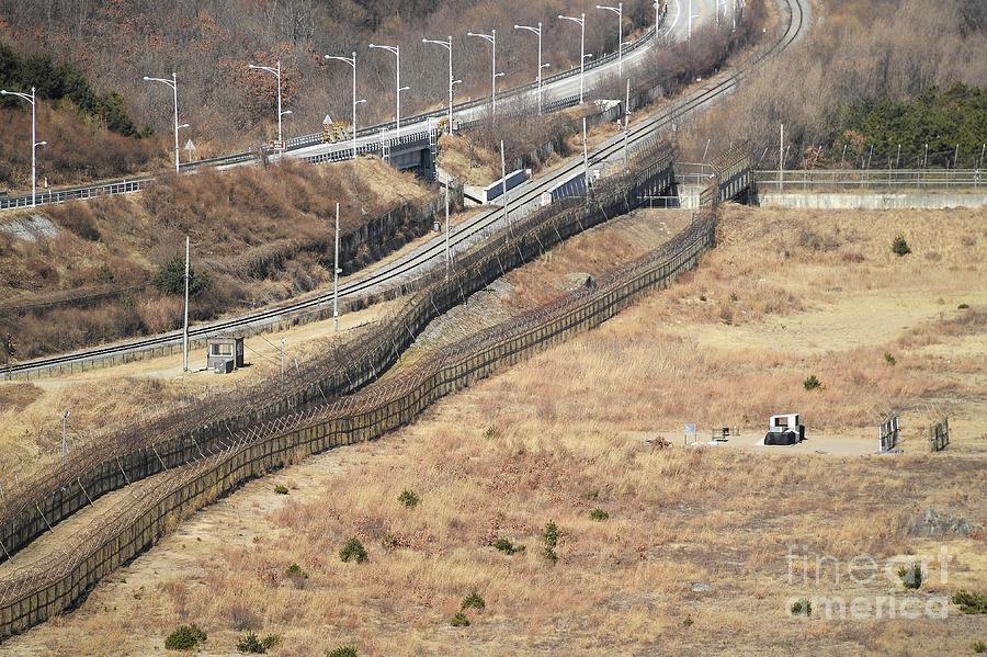 Korean Demilitarized Zone And Donghae Bukbu Line Photograph by Sputnik/science Photo Library