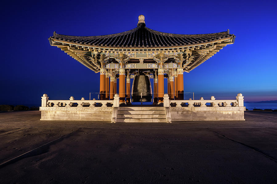 Architecture Photograph - Korean Friendship Bell 1 by Craig Brewer