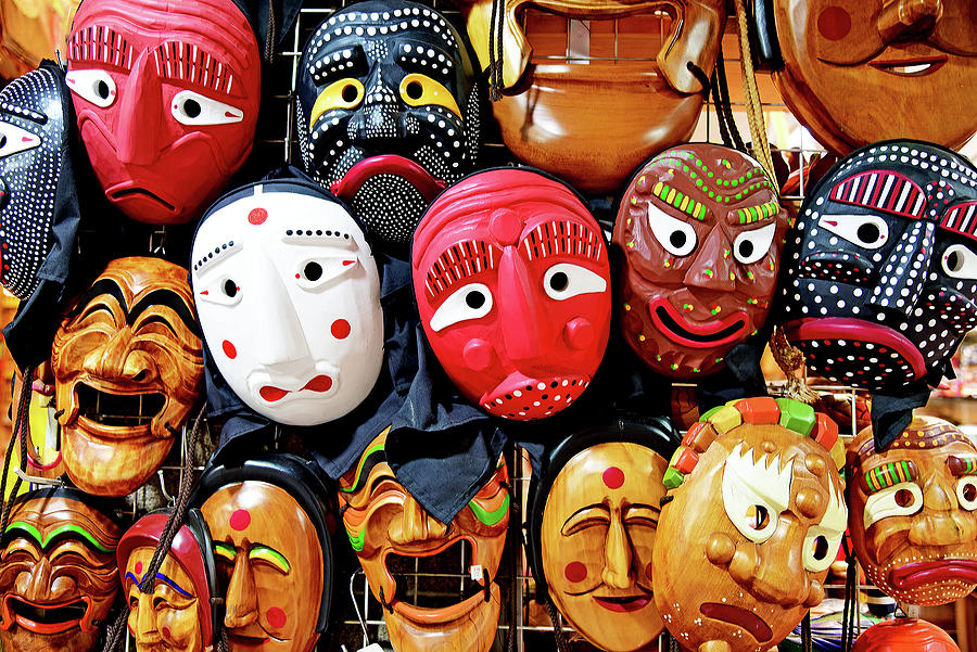 Korean Masks Photograph