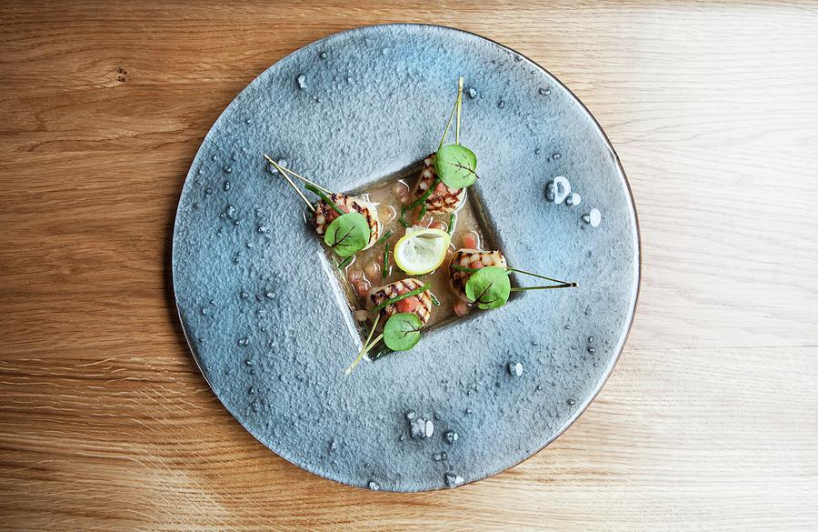 Korean Style Scallops Photograph by Helen Cathcart Fine Art America