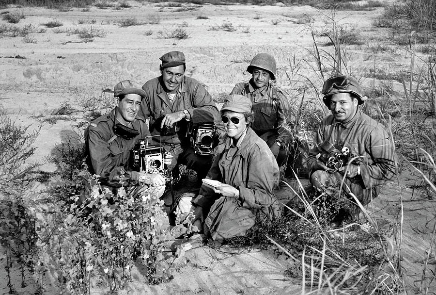 Portrait Photograph - Korean War Photojournalists by Carl Mydans