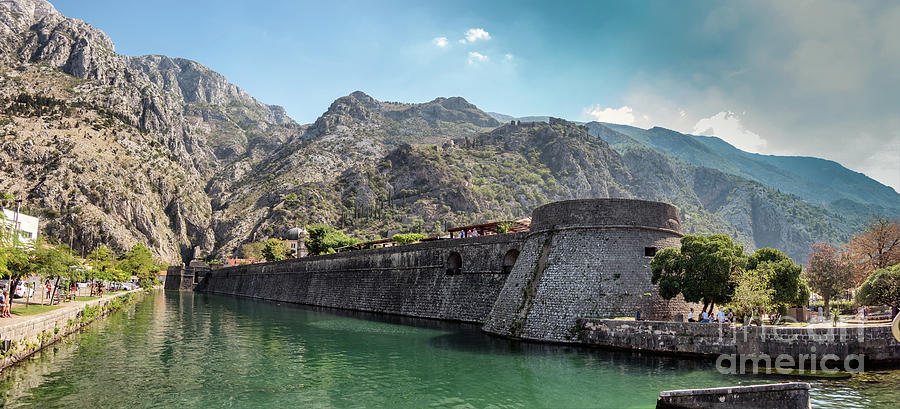 Kotor Fortress Lower Part In Montenegro Photograph