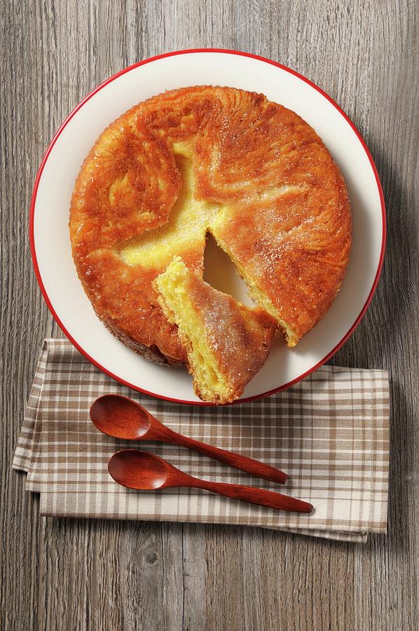 Kouign Amann cake Made From Crpe And Brioche Dough, France Photograph by Jean-christophe Riou