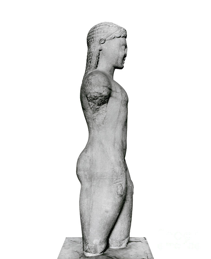 Kouros, from Paros, near the sanctuary of Asklepios Sculpture by Greek School